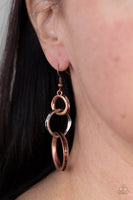 Harmoniously Handcrafted - Copper Earrings Paparazzi