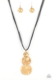 Circulating Shimmer - Black Necklace Paparazzi