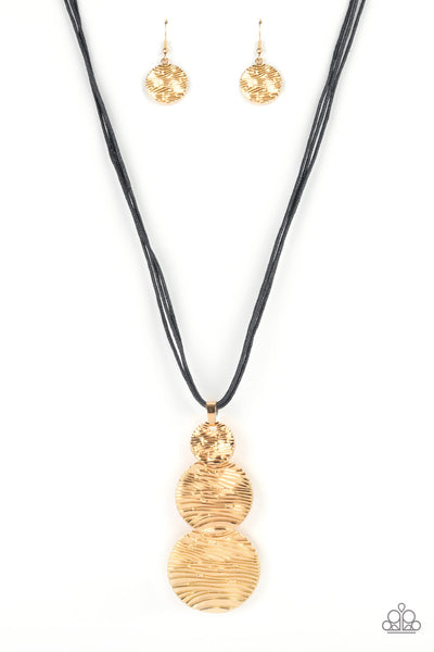 Circulating Shimmer - Black Necklace Paparazzi
