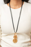 Circulating Shimmer - Black Necklace Paparazzi