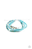 Holographic Hike - Blue Bracelet Paparazzi