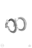 Moon Child Charisma - Silver Clip-On Earrings Paparazzi