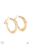 Moon Child Charisma - Gold Clip-on Earrings Paparazzi