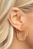 Moon Child Charisma - Gold Clip-on Earrings Paparazzi