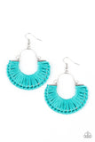Threadbare Beauty - Blue Earrings Paparazzi