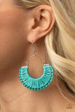 Threadbare Beauty - Blue Earrings Paparazzi