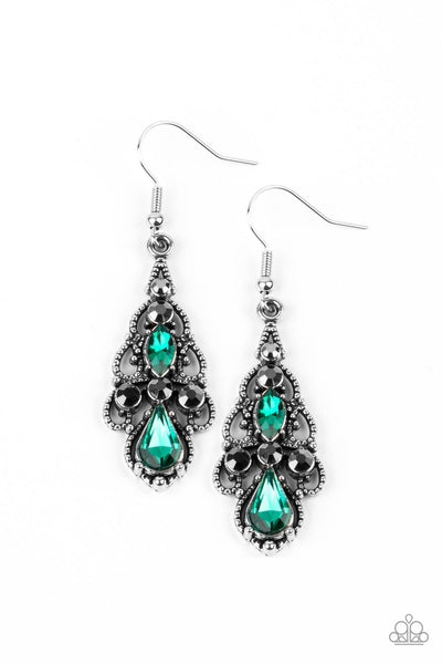 Urban Radiance - Green Earrings Paparazzi