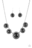 Circle The Wagons - Black Necklace Paparazzi