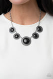 Circle The Wagons - Black Necklace Paparazzi