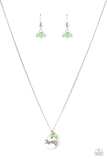 Warm My Heart - Green Heart Necklace Paparazzi