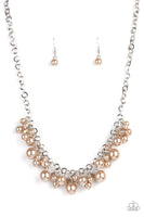 Positively PEARL-escent - Brown Necklace Paparazzi