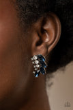 Flawless Fronds - Blue Earrings Paparazzi