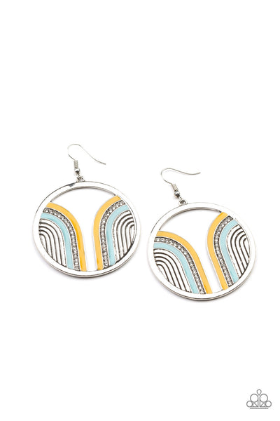 Delightfully Deco - Multi-Colored Earrings Paparazzi