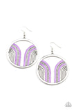 Delightfully Deco - Purple Earrings Paparazzi