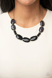Melrose Melody - Black Necklace Paparazzi