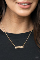 Joy Of Motherhood - Gold Necklace Paparazzi