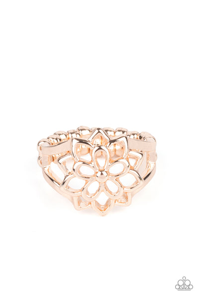 Prana Paradise - Rose Gold Ring Paparazzi