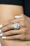 Elegantly Cosmopolitan - White Ring Paparazzi