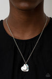 Happily Heartwarming - Blue Heart Necklace Paparazzi