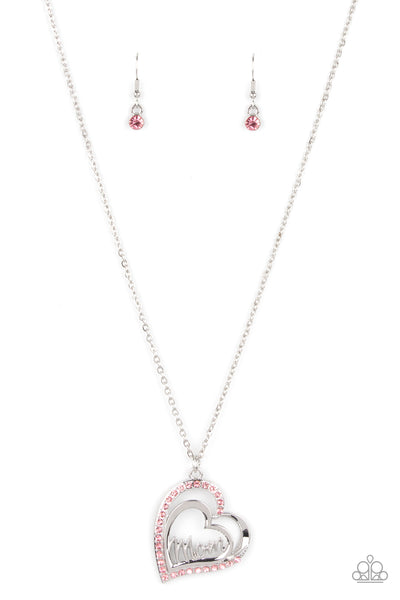 A Mothers Heart - Pink Necklace Paparazzi