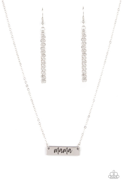 Blessed Mama - Silver Necklace Paparazzi