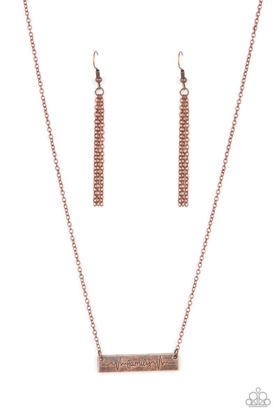 Living The Mom Life - Copper Necklace Paparazzi