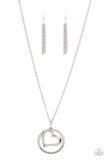 Positively Perfect - Silver Heart Necklace Paparazzi (#856)