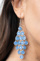 With All DEW Respect - Blue Earrings Paparazzi