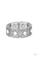 Cakewalk Dancing - White Bracelet Paparazzi