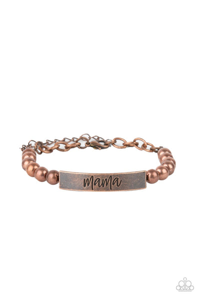 Mom Squad - Copper Bracelet Paparazzi