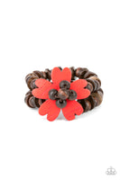 Tropical Flavor - Red Bracelet Paparazzi