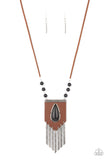 Enchantingly Tribal - Black Necklace Paparazzi