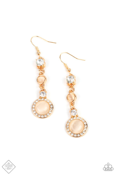 Epic Elegance - Gold Earrings Paparazzi