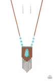 Enchantingly Tribal - Blue Necklace Paparazzi