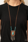 Enchantingly Tribal - Blue Necklace Paparazzi