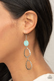 Surfside Shimmer - Blue Earrings Paparazzi