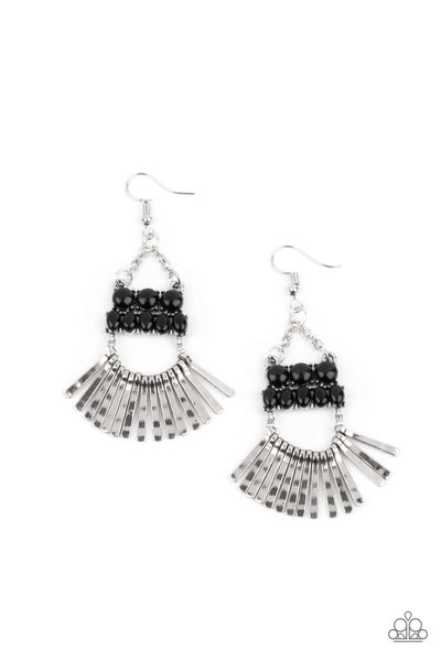 A FLARE For Fierceness - Black Earrings Paparazzi