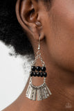 A FLARE For Fierceness - Black Earrings Paparazzi