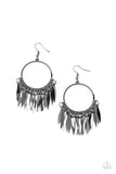 Radiant Chimes - Black Earrings Paparazzi