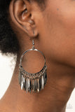 Radiant Chimes - Black Earrings Paparazzi