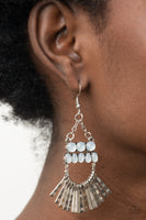 A FLARE For Fierceness - White Earrings Paparazzi