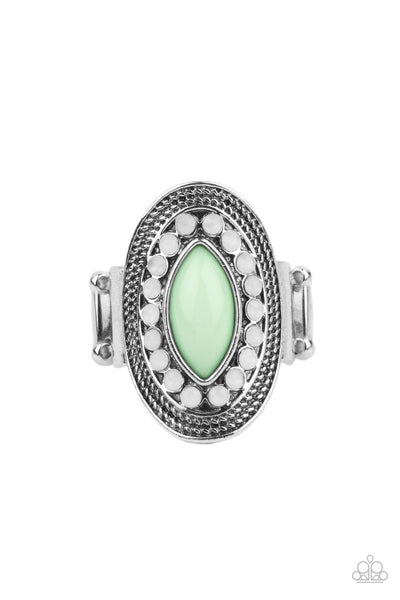 Tea Light Twinkle - Green Ring Paparazzi