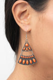 Desert Fiesta - Orange Earrings Paparazzi