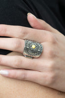 Radiating Whimsy - Yellow Ring Paparazzi