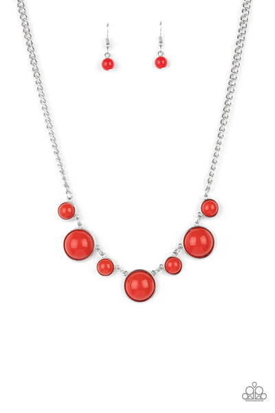 Prismatically POP-tastic - Red Necklace Paparazzi