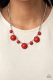 Prismatically POP-tastic - Red Necklace Paparazzi