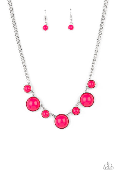 Prismatically POP-tastic - Pink Necklace Paparazzi