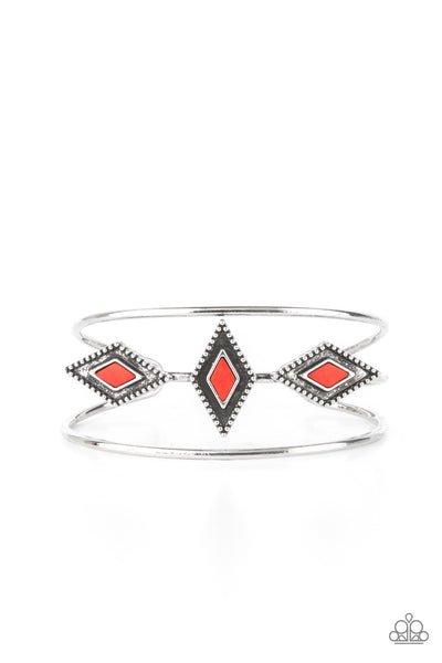 Desert Diamondback - Red Bracelet Paparazzi