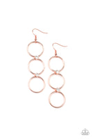 Refined Society - Copper Earrings Paparazzi