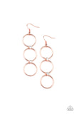 Refined Society - Copper Earrings Paparazzi